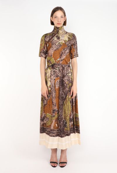 Céline Printed Silk Maxi Dress, Resort 2018 - 1