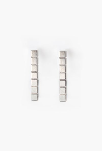 Chopard 18k White Gold Ice Cube Earrings - 1