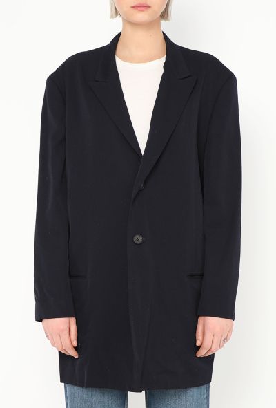 Yohji Yamamoto 1994 Navy Oversized Blazer - 2
