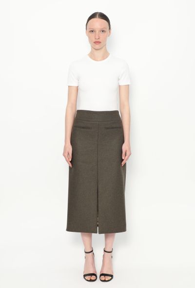 Khaite Pre-Fall 2022 Freya Felted Skirt - 1
