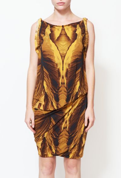 Alexander McQueen Ruched Monarch Jersey Dress - 2