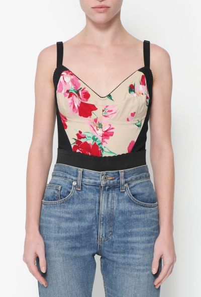 Dolce & Gabbana Floral Bustier Bodysuit - 1
