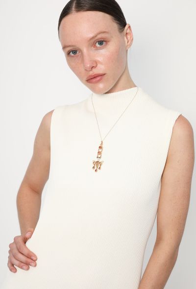 Vintage Fine Jewelry 18k Yellow Gold Holy Spirit of Aurillac Necklace - 2