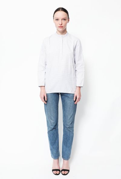 Céline Checkered Cotton Top - 2