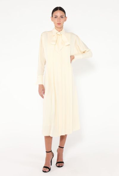 Loro Piana 2024 Lorely Pleated Georgette Dress - 2