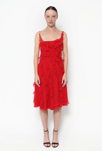 Dior Resort 2008 Ruffled Chiffon Dress - 1