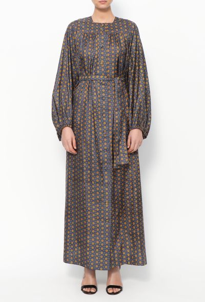 Exquisite Vintage Jean Muir '70s Floral Silk Dress - 2