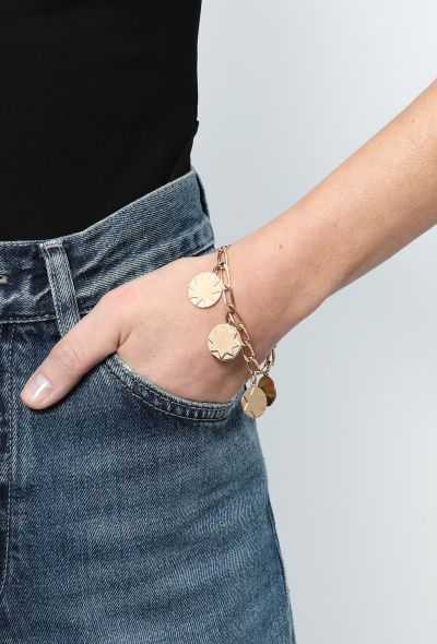 Vintage Fine Jewelry 18k Pink Gold Lucky Charm Bracelet - 2