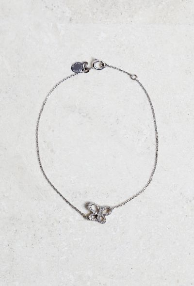 Vintage & Antique Arthus Bertrand 18k Gold & Diamond Butterfly Bracelet - 1