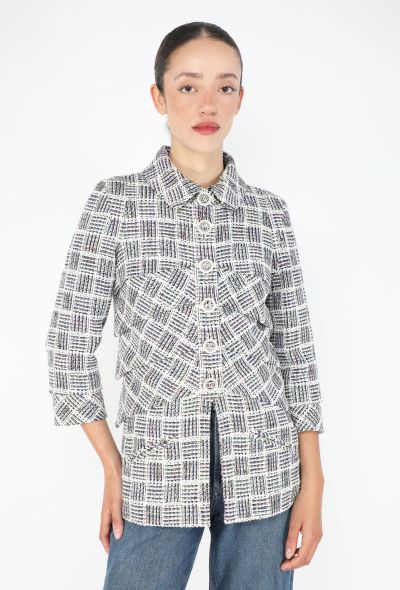 Chanel Iridescent Pleated Tweed Jacket, S/S 2018 - 1
