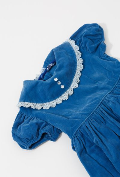 Exquisite Vintage Children's Vintage Corduroy Smock Dress - 2