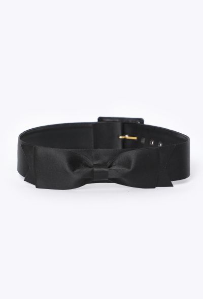 Chanel F/W 1995 Satin Bow Belt - 1