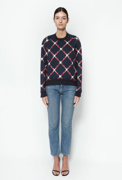 Hermès 2022 'Grand Tralala' Printed Sweater Navy - 2
