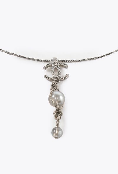 Chanel 2017 Knotted Pearl Drop Necklace - 2