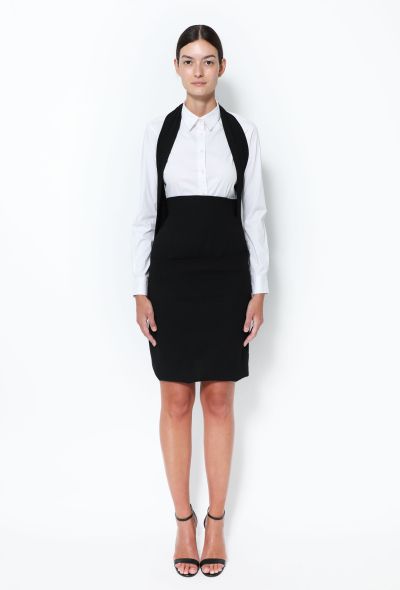 Comme des Garçons 1990 Folded Crêpe Suspender Skirt - 1