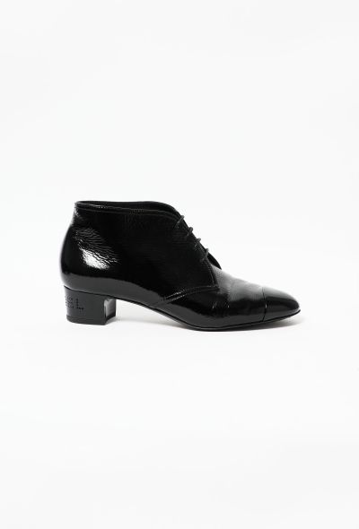Chanel 2019 Patent Cap-Toe Derbies - 1