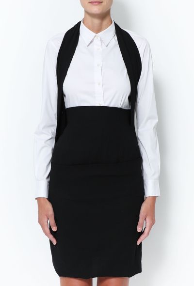 Comme des Garçons 1990 Folded Crêpe Suspender Skirt - 2