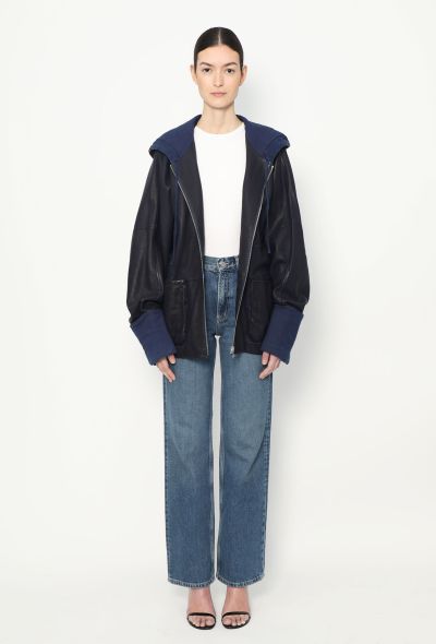 Loewe Lambskin Hooded Zip Jacket - 1
