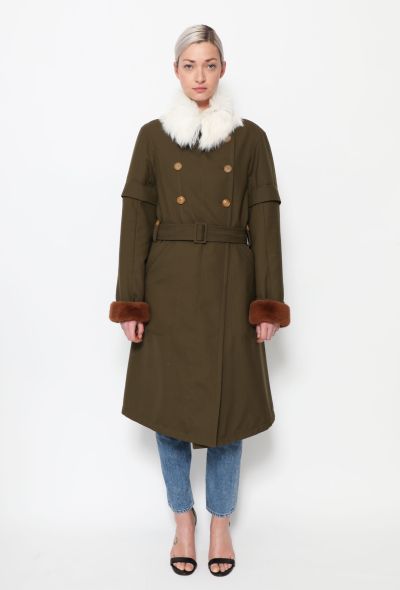 Chloé F/W 2019 Faux Fur Belted Coat - 1