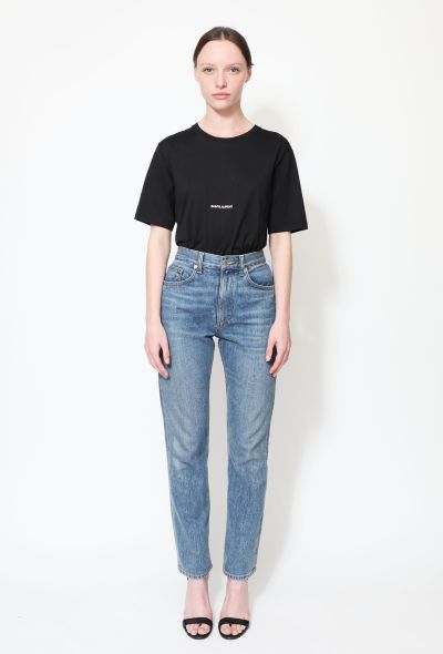 Saint Laurent 2017 Heritage Logo Cotton T-Shirt - 2