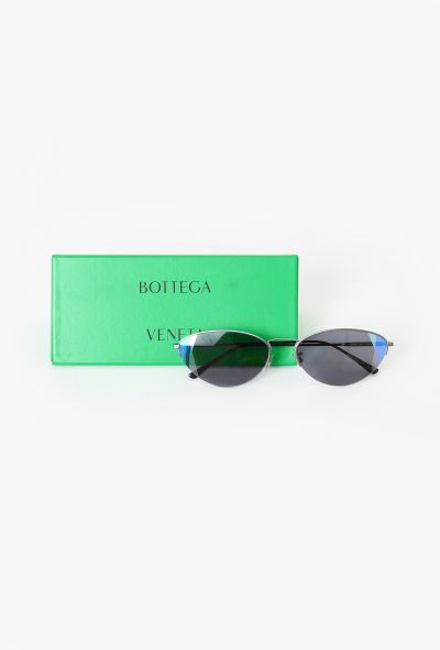 Bottega Veneta 2022 Metallic Cat-Eye Sunglasses - 2