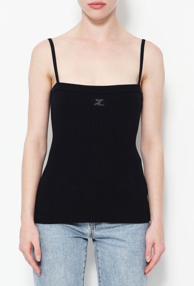 Courrèges F/W 2021 Knitted Ribbed Top - 1