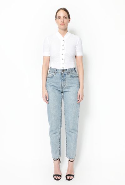 Chanel 1998 Cotton Ribbed Knit Top - 2