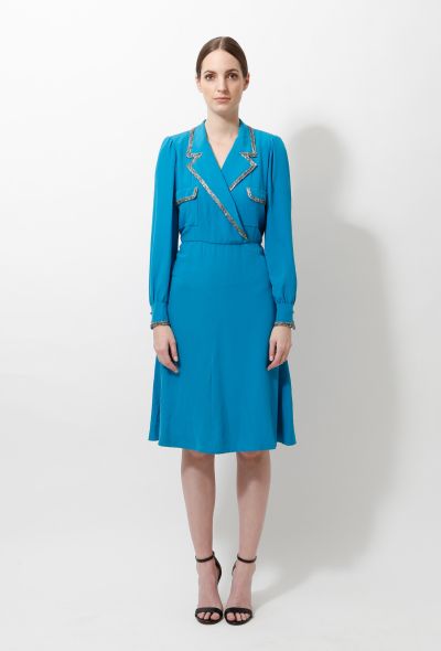 Chanel 70s Couture Embellished Dress - 1