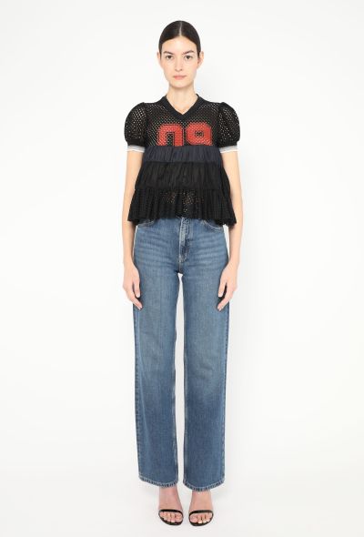 Jean Paul Gaultier Early 2000s Ruffled Jersey Top - 2