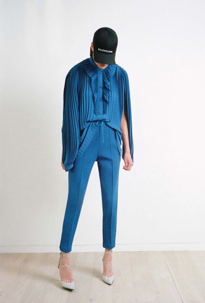 Balenciaga Resort 2017 Pleated Cut-Out Blouse - 2
