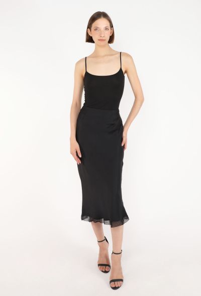 Céline Bias-cut Silk Skirt - 1