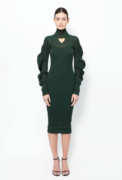 Bottega Veneta S/S 2022 Ribbed Silk Turtleneck Dress - 1