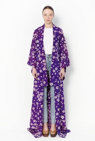 World Treasures Authentic Long Floral Kimono - 1