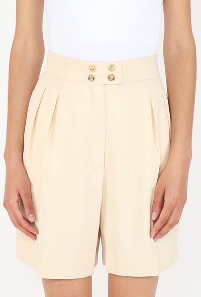 Chanel Wide-Leg Pleated Shorts, 1990s - 2