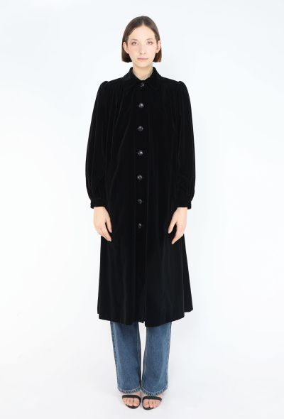 Saint Laurent Rare 1974 Velvet Opera Coat - 2