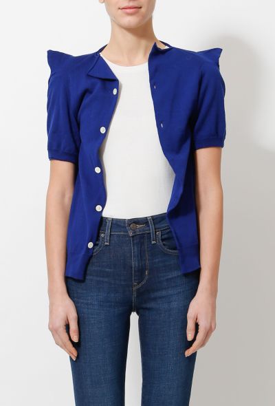 Comme des Garçons Pointed Shoulder Knit Cardigan - 1