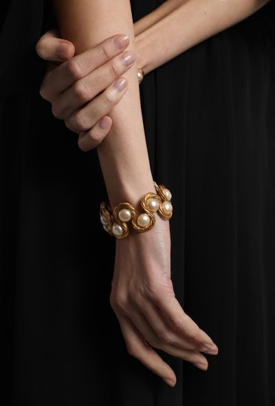 Chanel 1993/94 Bourgeois Pearl Bangle Set - 1