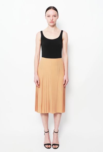 Céline Silk Crêpe Pleated Skirt - 1