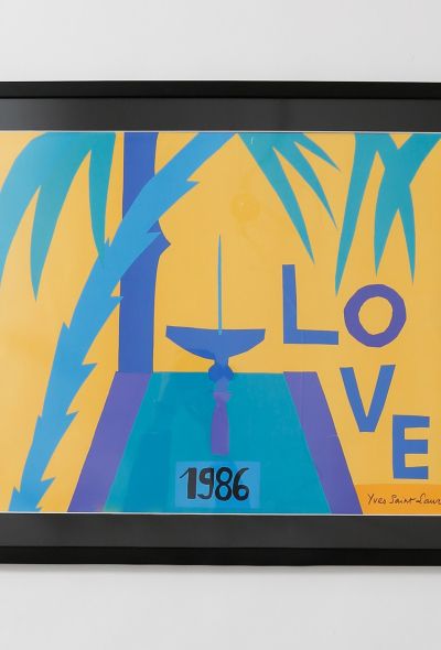 Saint Laurent Original Love Poster, 1986 - 2