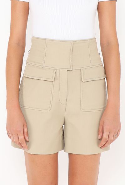 Valentino 2020 High-Waisted Safari Shorts - 2