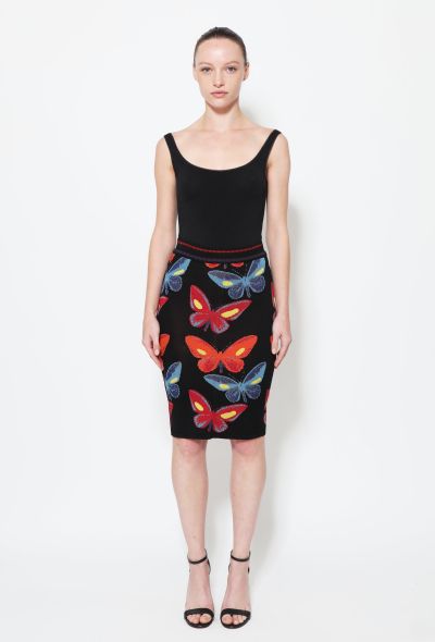 Alaïa Rare F/W 1991 Bicolor Butterfly Skirt - 1