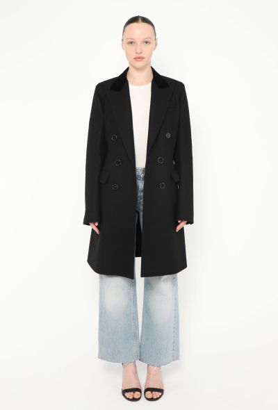 Hermès Cashmere Velvet Collar Coat - 1