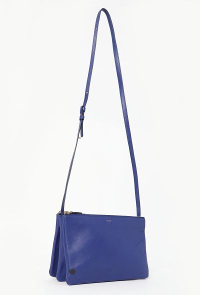 Céline Royal Blue Classic Trio Bag - 2