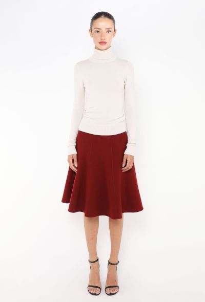 Dior S/S 2018 Fluted Cashmere Skirt - 1