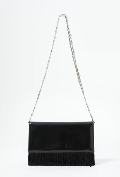 Dior 1997 Patent Fringed Chainlink Bag - 1