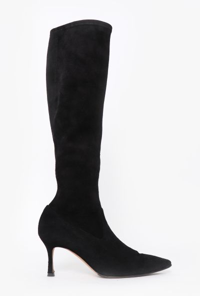 Manolo Blahnik 2014 Pascalare Suede Boots - 1