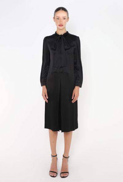 Prada F/W 2014 Charmeuse Lavallière Dress - 1