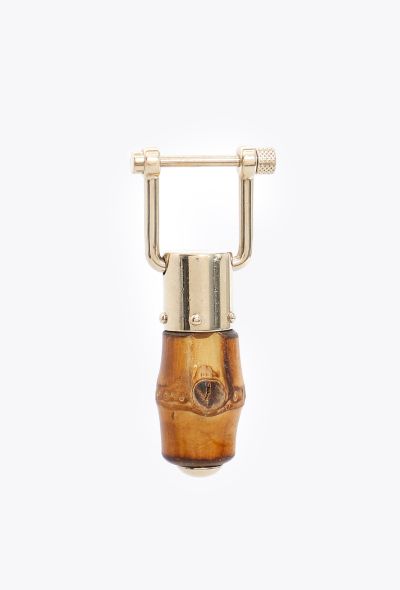 Gucci Vintage Bamboo Metallic Keyring - 2