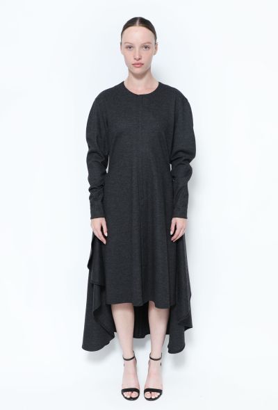 Céline Wool Jersey Slit Dress - 1