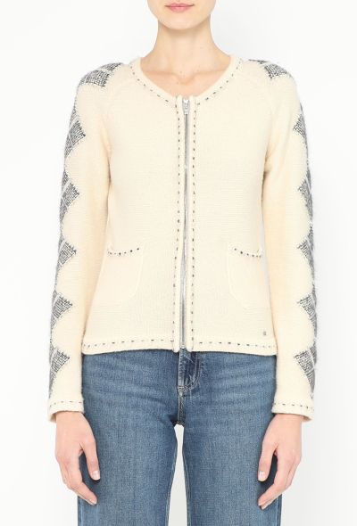 Chanel Iridescent Argyle Cardigan - 1
